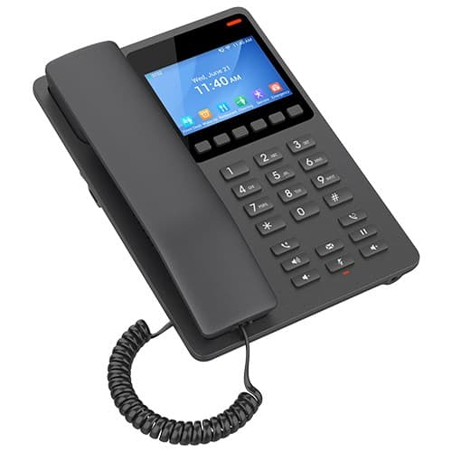 Grandstream Networks GHP631 IP-telefon Sort 2 linjer LCD Wi-Fi