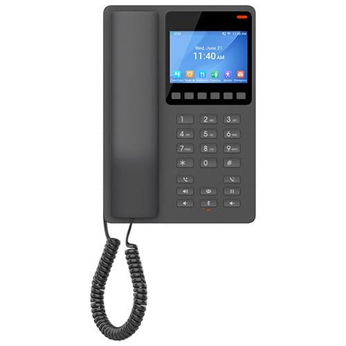 Grandstream Networks GHP631 IP-telefon Sort 2 linjer LCD Wi-Fi Sort