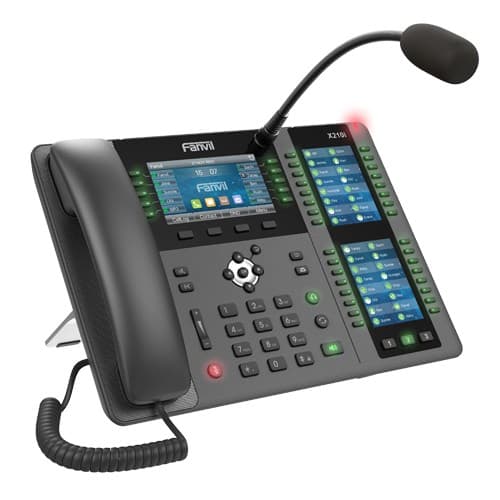 Fanvil X210i | VoIP-telefon | IPV6, HD-ljud, Bluetooth, RJ45 1000 Mbps PoE, 3x LCD-skärm