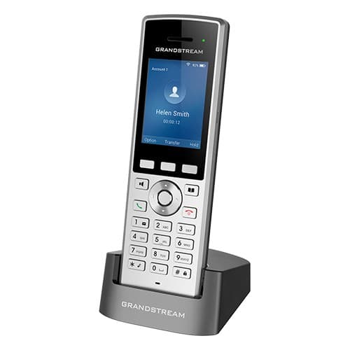 Grandstream Networks WP822 IP-telefon Sort, Sølv 2 linjer LCD Wi-Fi Sort, Sølv