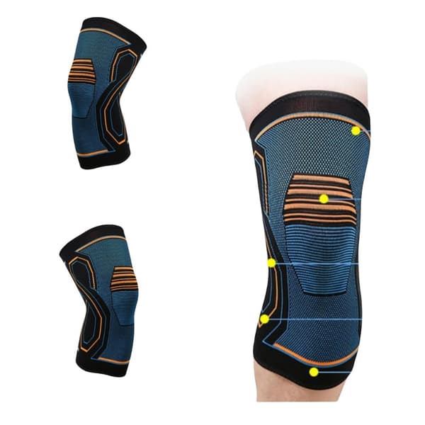 INF 2-pack sportknäskydd kompressionsärmstöd för löpning S