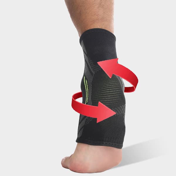 INF Højelastisk strikket ankelstøttebandage til sportsbeskyttelse