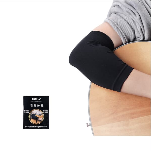 INF Kesäinen kitaran kyynärsuoja - Musta spandex-hiha  S