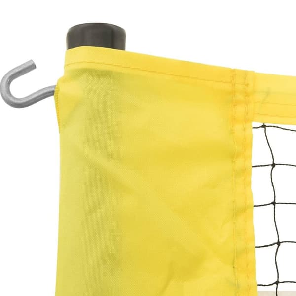 vidaXL Volleybollnät gul och svart 823x244 cm PE-tyg