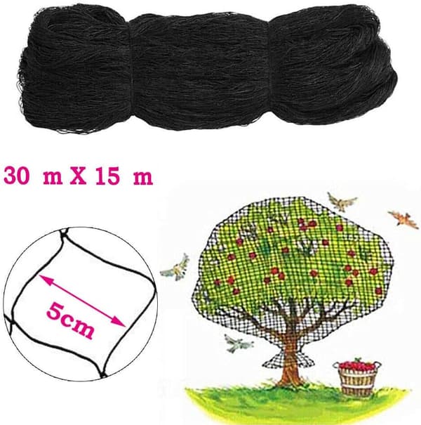 Fuglebeskyttelsesnet, Sort Moderne Polyester, Firkantet Form
