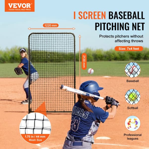 Baseboll Slagbur Skärm, Tungt Skydd, Bärbar Bärväska, Ingår Markpinnar
