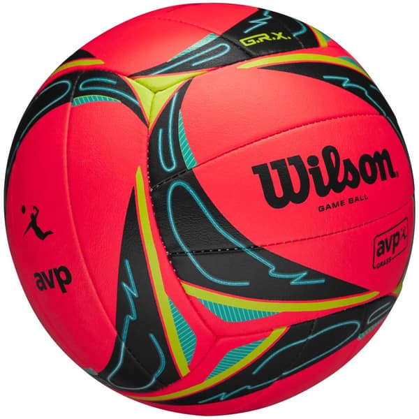 Wilson AVP GRX Grass Game Ball VB OF WV3000901XBOF, Volleyball, Unisex, rød, Størrelse: 5