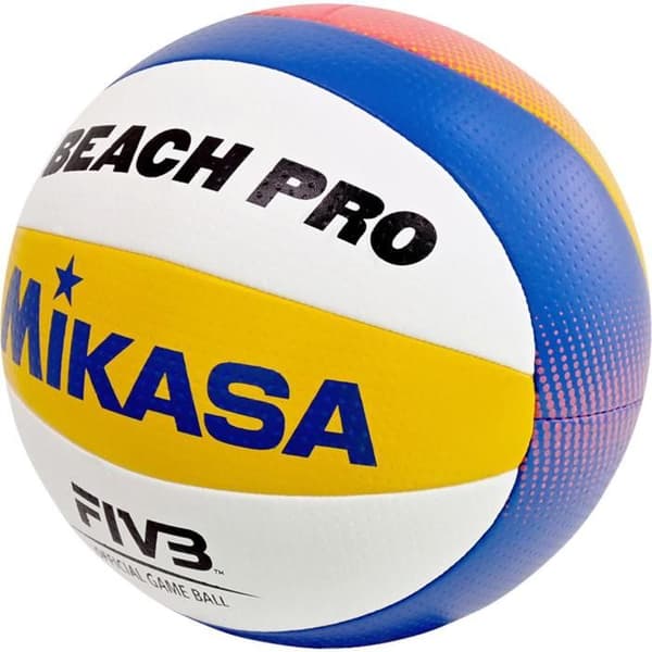 Volleyboll - Mikasa - Beach Pro BV550C - FIVB Godkänd - Trikolor Design - Vattentålig