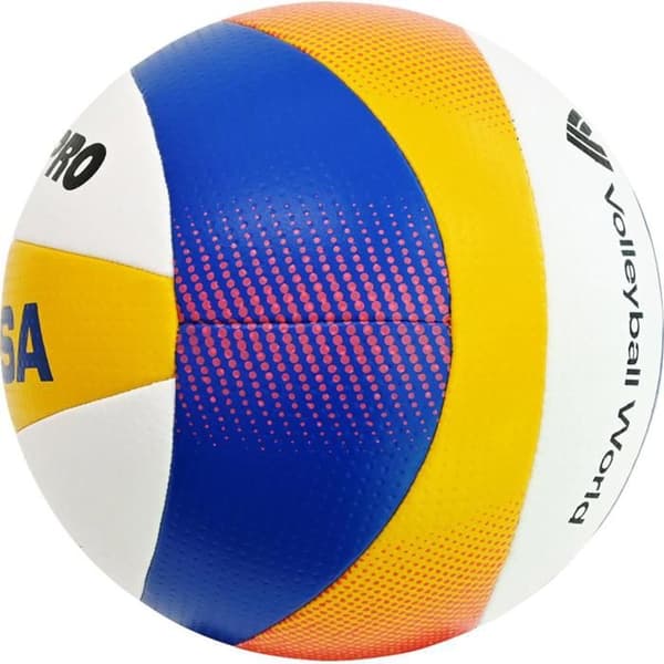Volleyboll - Mikasa - Beach Pro BV550C - FIVB Godkänd - Trikolor Design - Vattentålig