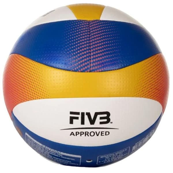 Volleyboll - Mikasa - Beach Pro BV550C - FIVB Godkänd - Trikolor Design - Vattentålig