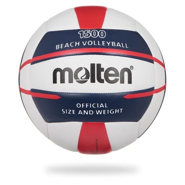 MOLTEN Beachvolleyboll - vit, blå och röd