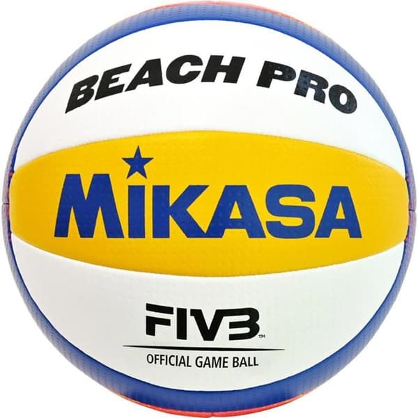 Volleyboll - Mikasa - Beach Pro BV550C - FIVB Godkänd - Trikolor Design - Vattentålig