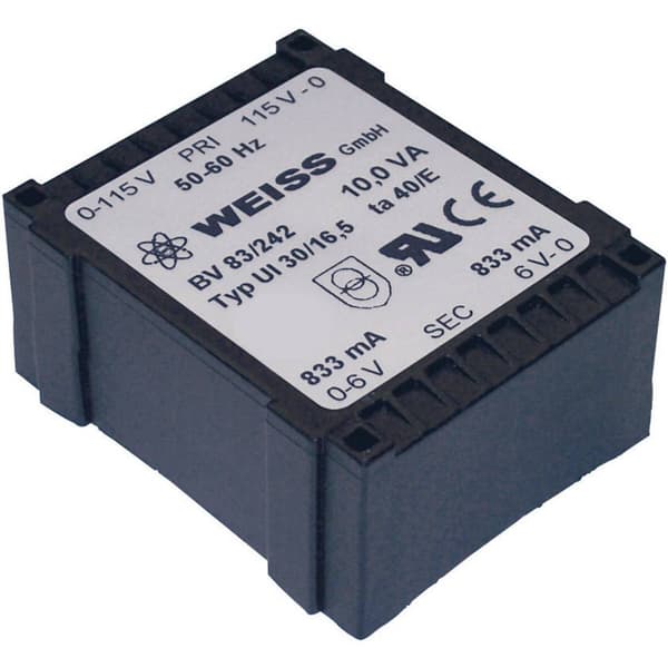 LOW-PROFILE TRANSF. 10VA SEC:2