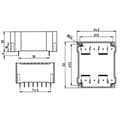 Miniatyrbild 3 av 3: Plattransformator Weiss Elektrotechnik 83/234 N/A N/A 6 VA 1 st