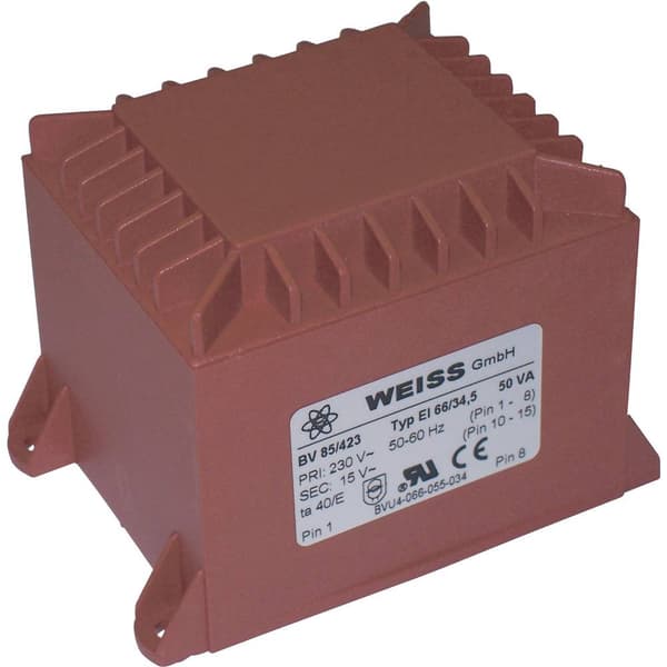 Weiss Elektrotechnik 85/424 Kretskortstransformator 1 x 230 V 1 x 18 V/AC 50 VA 2.78 A