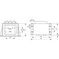 Miniatyrbild 3 av 3: Block VCM 50/2/15 Kretskortstransformator 1 x 230 V 2 x 15 V/AC 50 VA 1.66 A