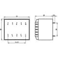 Miniatyrbild 3 av 3: Weiss Elektrotechnik 85/352 Kretskortstransformator 1 x 230 V 1 x 12 V/AC 3.20 VA 267 mA