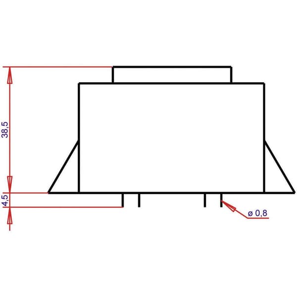 Gerth PTA542402 Kretskortstransformator 1 x 230 V 2 x 12 V/AC 16 VA 666 mA