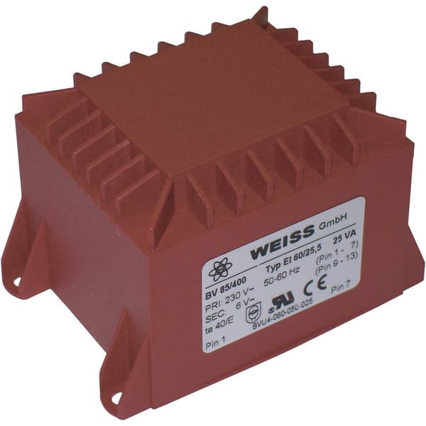 Weiss Elektrotechnik 85/402 Kretskortstransformator 1 x 230 V 1 x 12 V/AC 25 VA 2083 mA