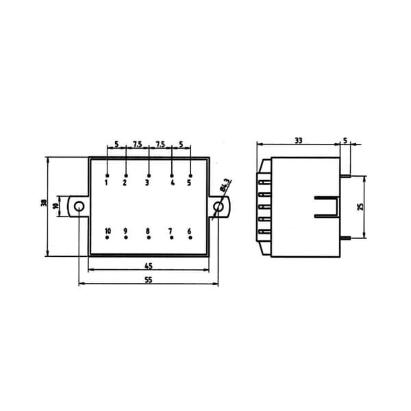 Weiss Elektrotechnik 85/365 Kretskortstransformator 1 x 230 V 1 x 24 V/AC 5 VA 208 mA