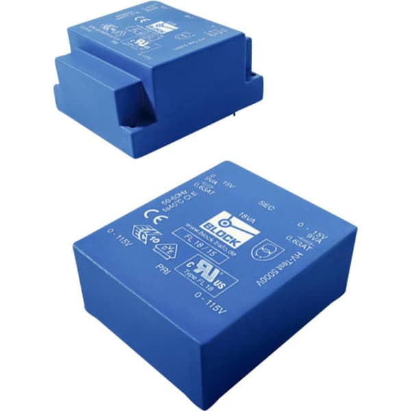 Block FL 42/12 Kretskortstransformator 2 x 115 V 2 x 12 V/AC 42 VA 1.75 A