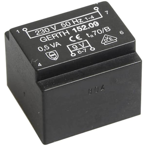 Gerth PT202401 Kretskortstransformator 1 x 230 V 1 x 24 V/AC 0.50 VA 20 mA
