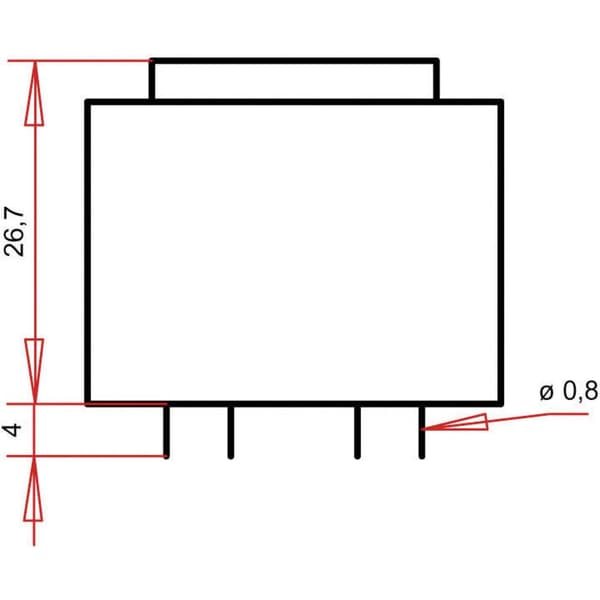 Gerth PT300601 Kretskortstransformator 1 x 230 V 1 x 6 V/AC 1.80 VA 300 mA