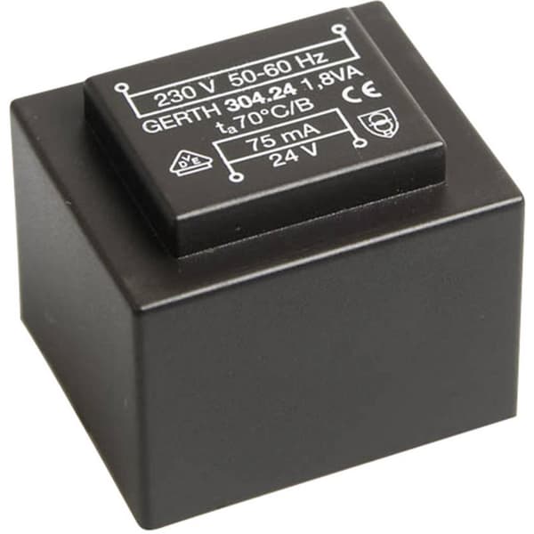 Gerth PT301202 Kretskortstransformator 1 x 230 V 2 x 6 V/AC 1.80 VA 150 mA