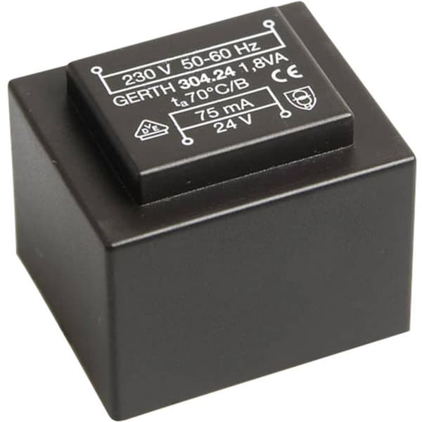 Gerth PT301502 Kretskortstransformator 1 x 230 V 2 x 7.50 V/AC 1.80 VA 120 mA