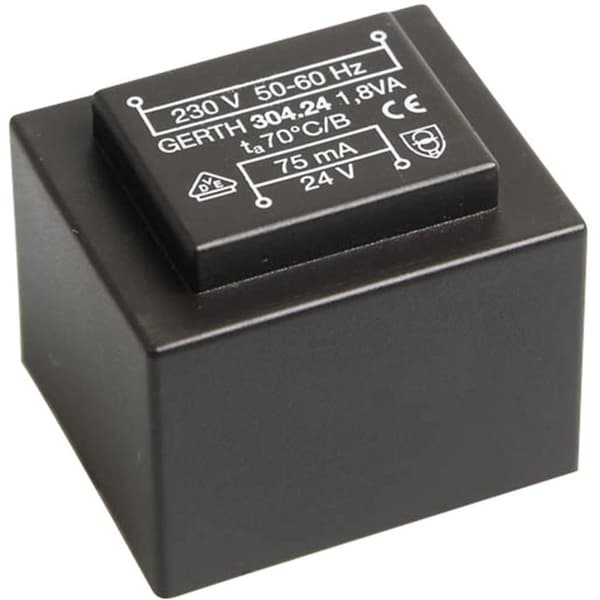 Gerth PT303602 Kretskortstransformator 1 x 230 V 2 x 18 V/AC 1.80 VA 50 mA
