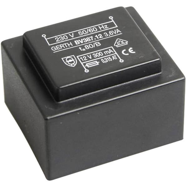Gerth PTG381501 Kretskortstransformator 1 x 230 V 1 x 15 V/AC 3.60 VA 240 mA