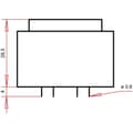 Miniatyrbild 3 av 4: Gerth PTG382401 Kretskortstransformator 1 x 230 V 1 x 24 V/AC 3.60 VA 150 mA