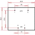 Miniatyrbild 4 av 4: Gerth PTG382401 Kretskortstransformator 1 x 230 V 1 x 24 V/AC 3.60 VA 150 mA