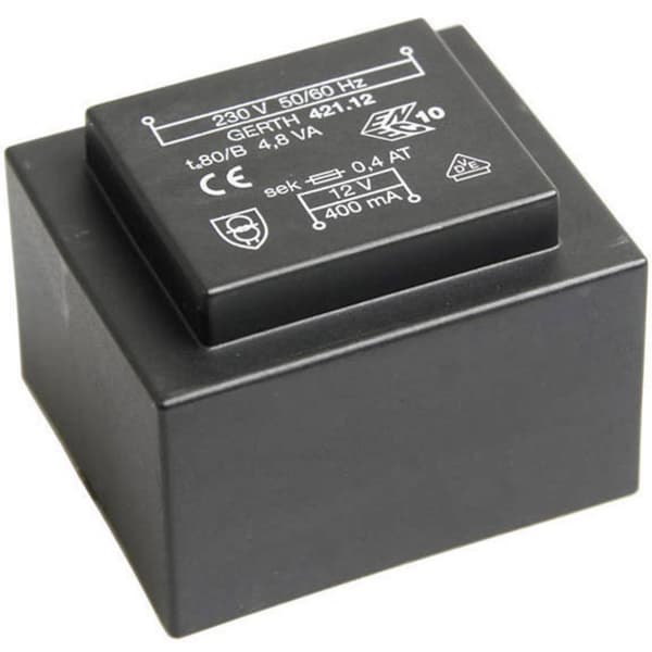 Gerth PT420601 Kretskortstransformator 1 x 230 V 1 x 6 V/AC 4.80 VA 800 mA
