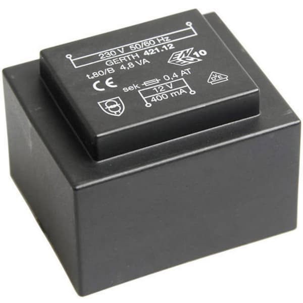 Gerth PT423002 Kretskortstransformator 1 x 230 V 2 x 15 V/AC 4.80 VA 160 mA