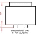 Miniatyrbild 3 av 4: Gerth PT424802 Kretskortstransformator 1 x 230 V 2 x 24 V/AC 4.80 VA 100 mA