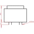 Miniatyrbild 3 av 4: Gerth PTB421501 Kretskortstransformator 1 x 230 V 1 x 15 V/AC 5.60 VA 373 mA