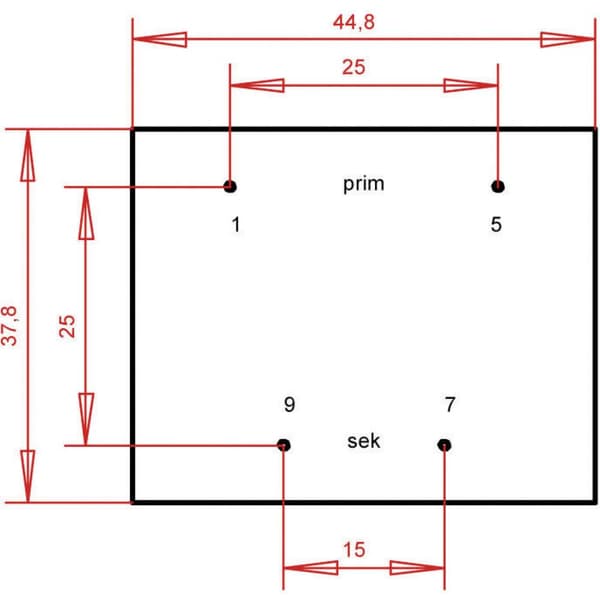 Gerth PTB421501 Kretskortstransformator 1 x 230 V 1 x 15 V/AC 5.60 VA 373 mA