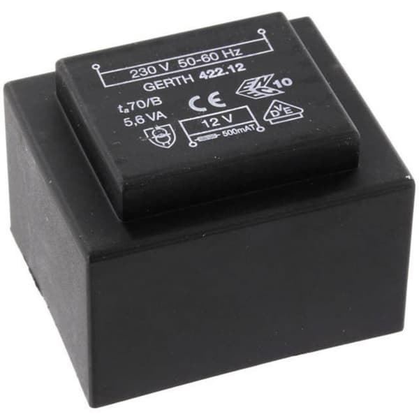 Gerth PTB421501 Kretskortstransformator 1 x 230 V 1 x 15 V/AC 5.60 VA 373 mA