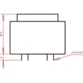 Miniatyrbild 3 av 4: Gerth PTB421502 Kretskortstransformator 1 x 230 V 2 x 7.50 V/AC 5.60 VA 373 mA