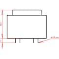 Miniatyrbild 3 av 4: Gerth PTB423602 Kretskortstransformator 1 x 230 V 2 x 18 V/AC 5.60 VA 155 mA