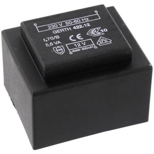 Gerth PTB426002 Kretskortstransformator 1 x 230 V 2 x 30 V/AC 5.60 VA 93 mA