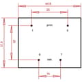 Miniatyrbild 4 av 4: Gerth PTF421801 Kretskortstransformator 1 x 230 V 1 x 18 V/AC 8 VA 444 mA