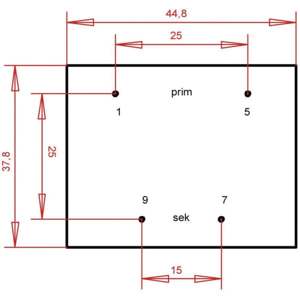 Gerth PTF422401 Kretskortstransformator 1 x 230 V 1 x 24 V/AC 8 VA 333 mA