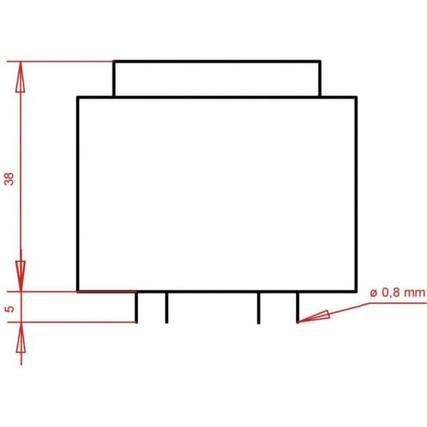 Gerth PTF421202 Kretskortstransformator 1 x 230 V 2 x 6 V/AC 8 VA 666 mA