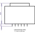 Miniatyrbild 3 av 4: Gerth PT481201 Kretskortstransformator 1 x 230 V 1 x 12 V/AC 10 VA 833 mA