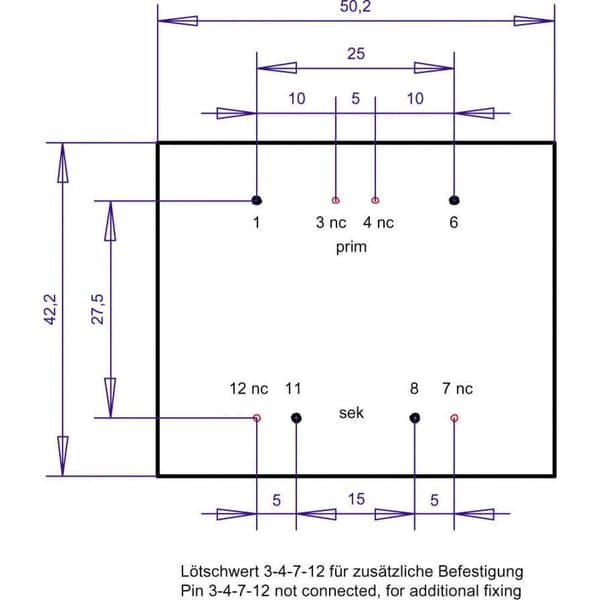 Gerth PT482401 Kretskortstransformator 1 x 230 V 1 x 24 V/AC 10 VA 416 mA