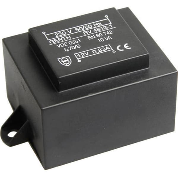 Gerth PT482402F Kretskortstransformator 1 x 230 V 2 x 12 V/AC 10 VA 416 mA