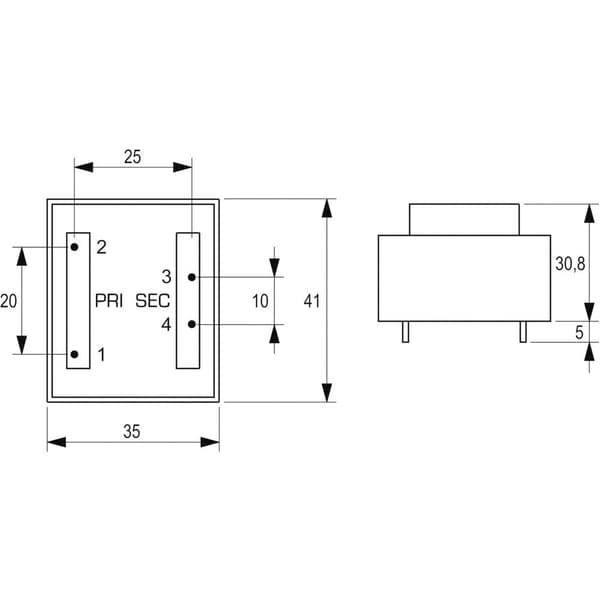 Block VB 3,2/1/24 Kretskortstransformator 1 x 230 V 1 x 24 V/AC 3.2 VA 133 mA