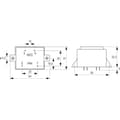 Miniatyrbild 3 av 3: Block VCM 5,0/1/6 Kretskortstransformator 1 x 230 V 1 x 6 V/AC 5 VA 833 mA